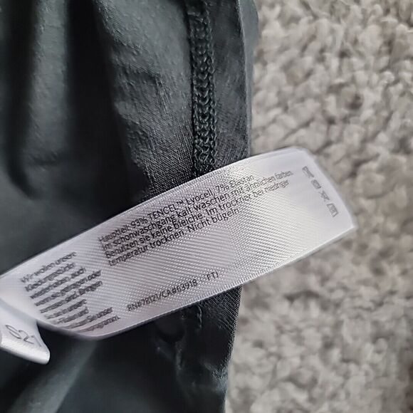 Eileen Fisher Tunic Top Sz XL Long Sleeve Tencel Crew Scoop Neck Forest Green - Picture 5 of 8